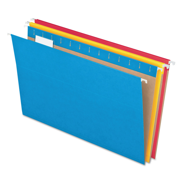 Colored Hanging Folders, Letter Size, 1/5-Cut Tab, Assorted, 25/box - PFX81663