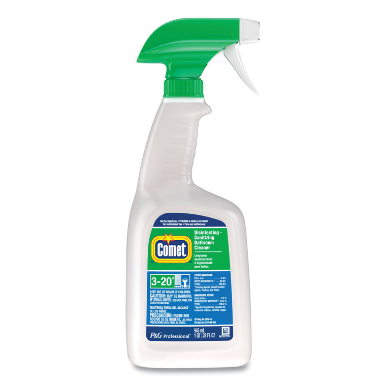 Disinfecting-Sanitizing Bathroom Cleaner, 32 Oz Trigger Spray Bottle - PGC19214EA