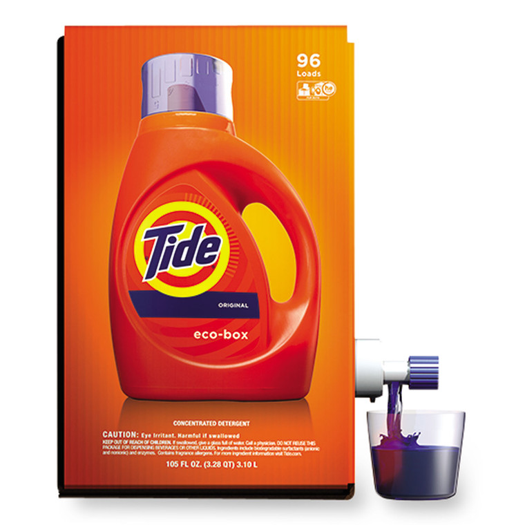 Eco-Box He Liquid Laundry Detergent, Tide Original Scent, 105 Oz Bag-In-A-Box - PGC89013