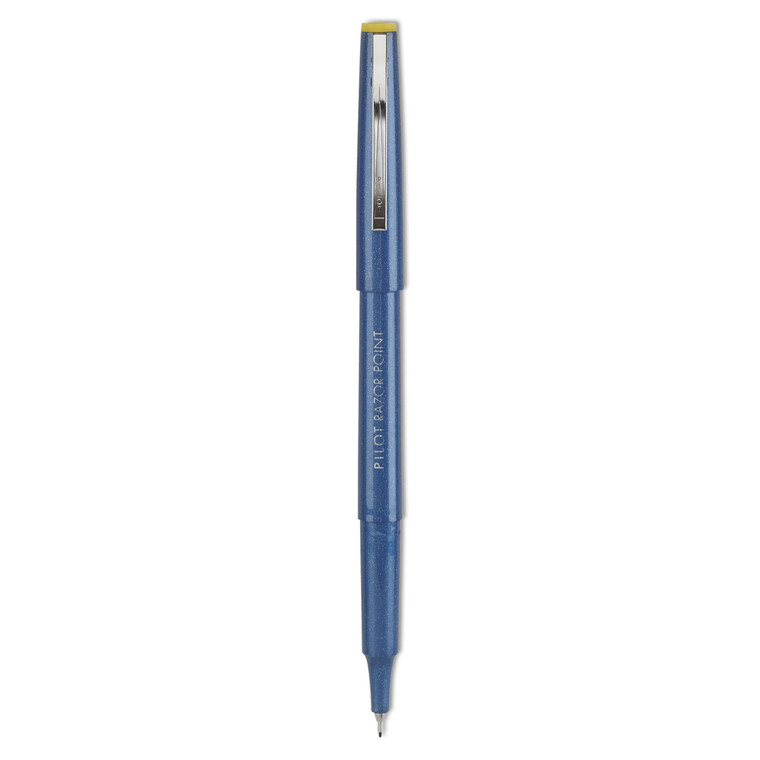 Razor Point Fine Line Porous Point Pen, Stick, Extra-Fine 0.3 Mm, Blue Ink, Blue Barrel, Dozen - PIL11004