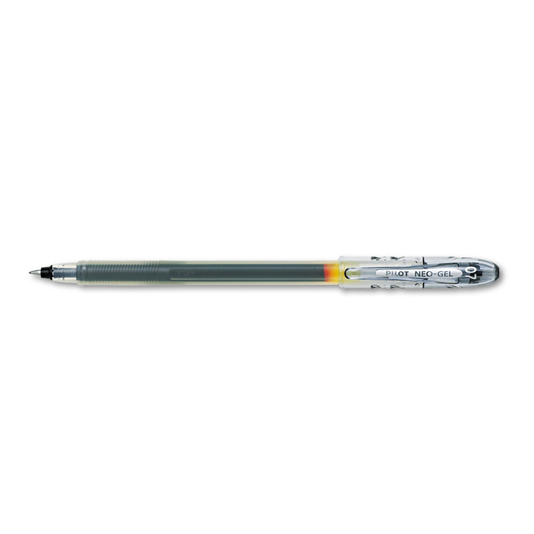 Neo-Gel Gel Pen, Stick, Fine 0.7 Mm, Black Ink, Black Barrel, Dozen - PIL14001