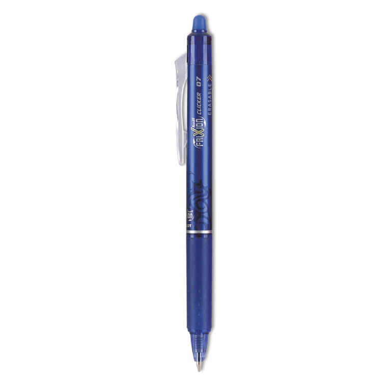 Frixion Clicker Erasable Gel Pen, Retractable, Fine 0.7 Mm, Blue Ink, Blue Barrel - PIL31451