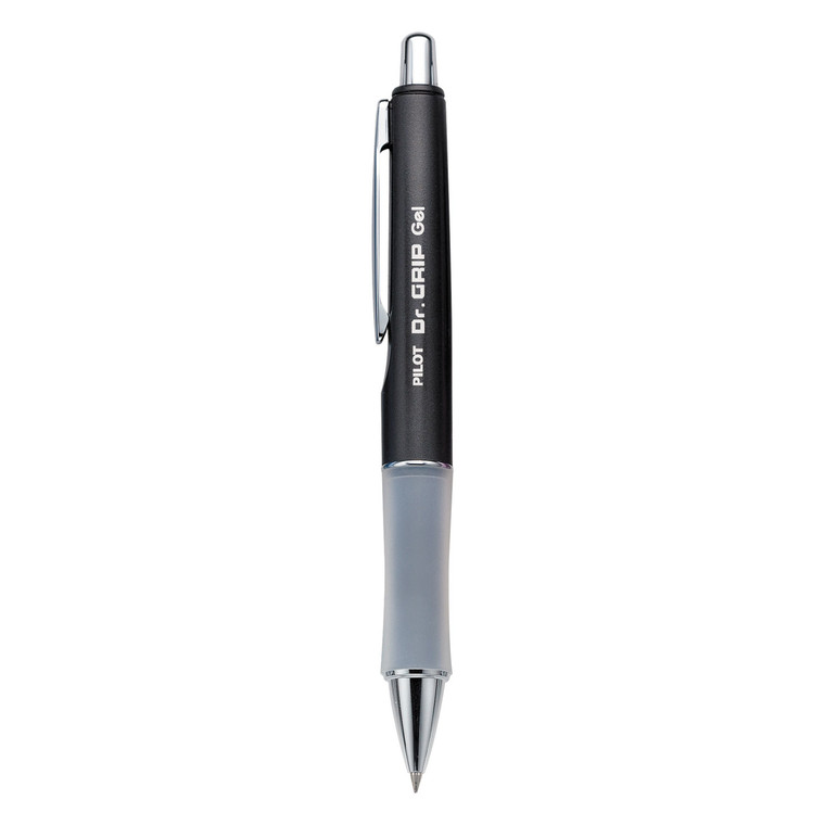 Dr. Grip Limited Gel Pen, Retractable, Fine 0.7 Mm, Black Ink, Charcoal Gray Barrel - PIL36270