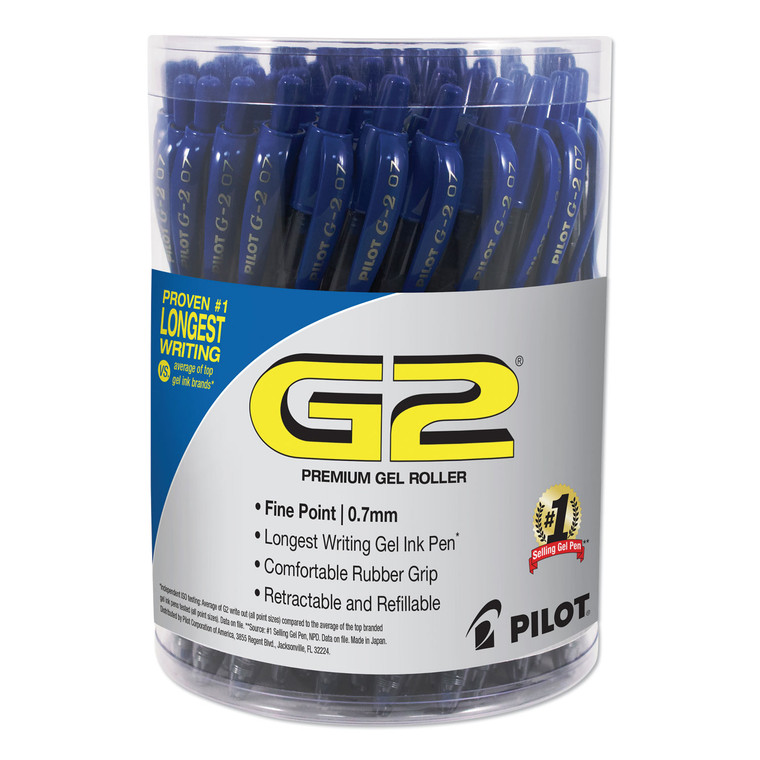 G2 Premium Gel Pen Convenience Pack, Retractable, Fine 0.7 Mm, Blue Ink, Blue Barrel, 36/pack - PIL84066