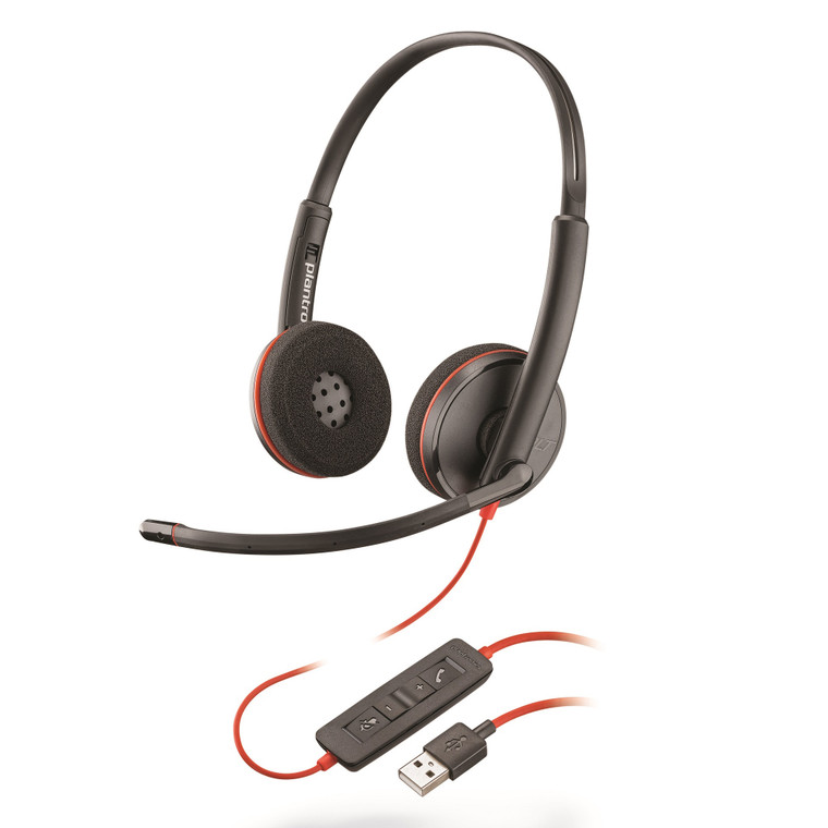 Blackwire 3220, Binaural, Over The Head Headset - PLNC3220