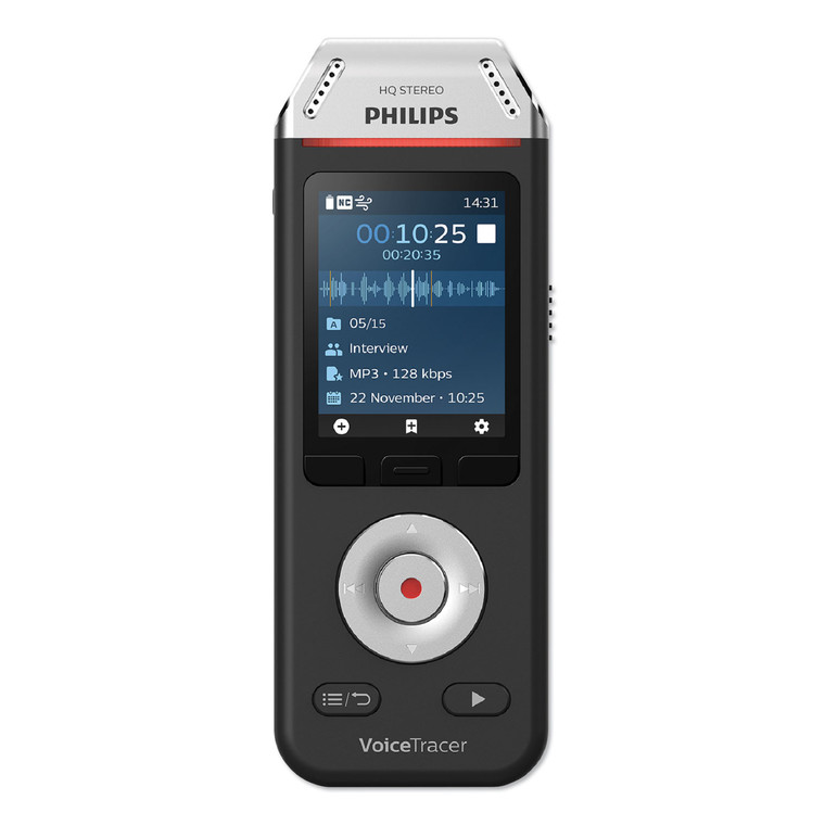 Voice Tracer Dvt2110 Digital Recorder 8 Gb, Black/silver - PSPDVT2110