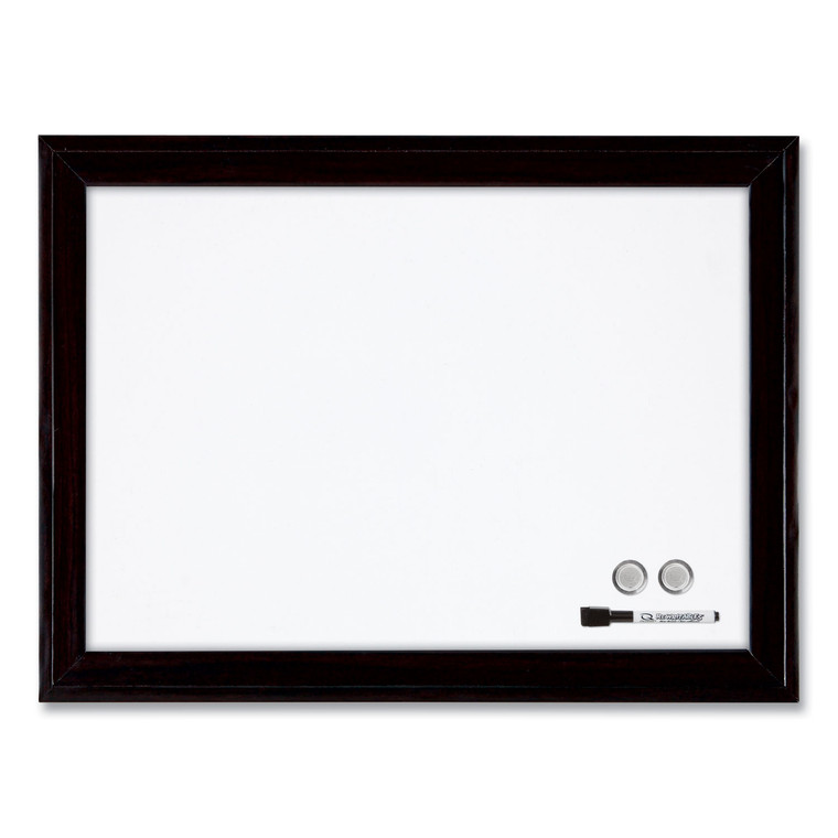 Home Decor Magnetic Dry Erase Board, 23 X 17, Black Wood Frame - QRT79282