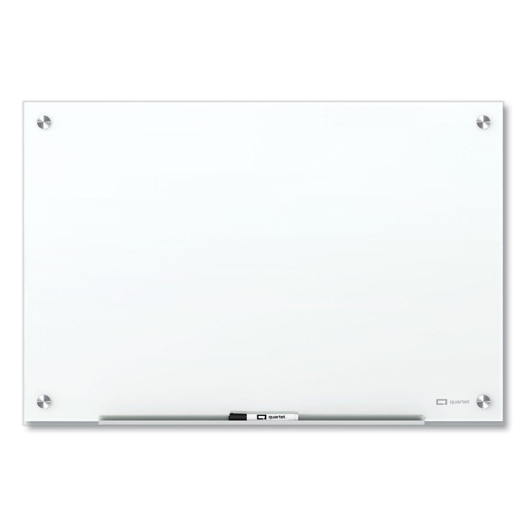Brilliance Glass Dry-Erase Boards, 24 X 18, White Surface - QRTG22418W