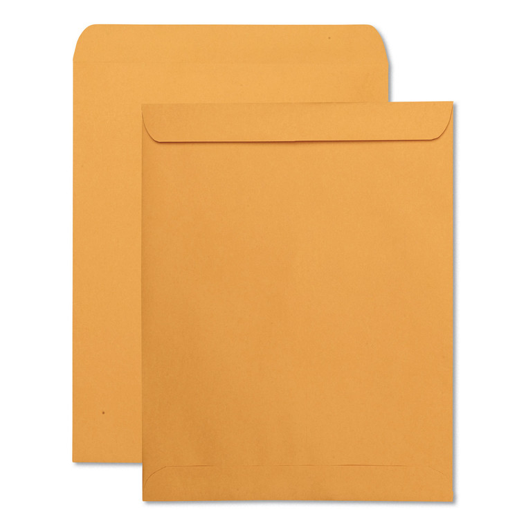 Catalog Envelope, #14 1/2, Square Flap, Gummed Closure, 11.5 X 14.5, Brown Kraft, 250/box - QUA41865