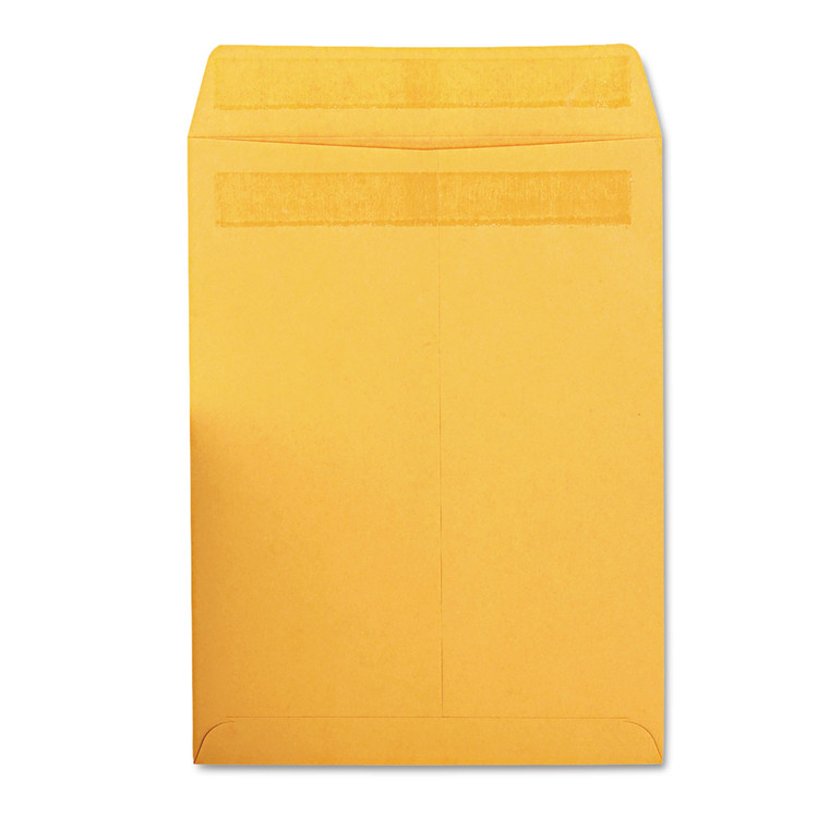 Redi-Seal Catalog Envelope, #10 1/2, Cheese Blade Flap, Redi-Seal Closure, 9 X 12, Brown Kraft, 100/box - QUA43567