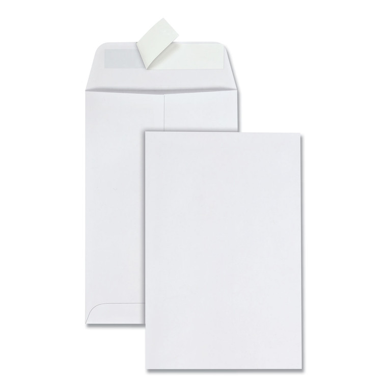 Redi-Strip Catalog Envelope, #1, Cheese Blade Flap, Redi-Strip Closure, 6 X 9, White, 100/box - QUA44182