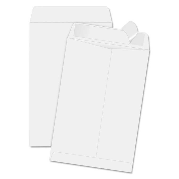 Redi-Strip Catalog Envelope, #1 3/4, Cheese Blade Flap, Redi-Strip Closure, 6.5 X 9.5, White, 100/box - QUA44334