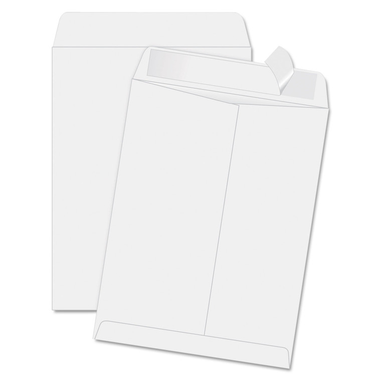 Redi-Strip Catalog Envelope, #14 1/2, Cheese Blade Flap, Redi-Strip Closure, 11.5 X 14.5, White, 100/box - QUA44834