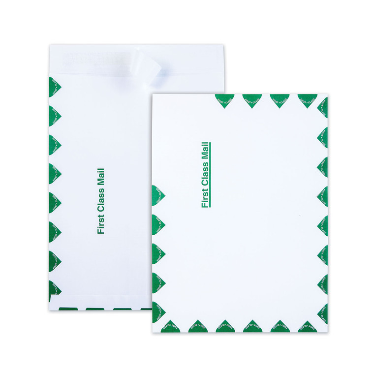 Ship-Lite Envelope, #10 1/2, Cheese Blade Flap, Redi-Strip Closure, 9 X 12, White, 100/box - QUAS3615