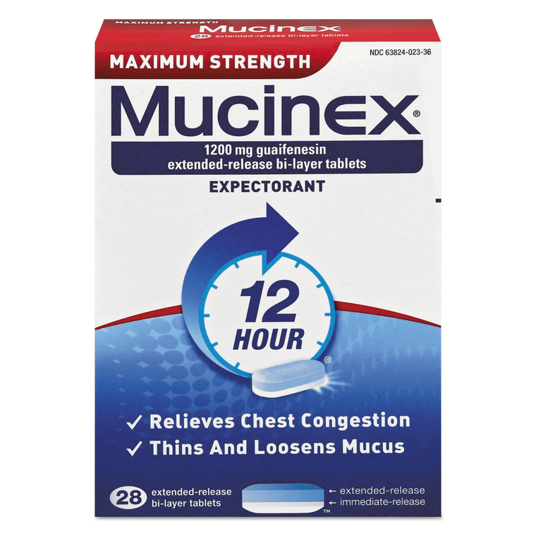 Maximum Strength Expectorant, 28 Tablets/box - RAC02328