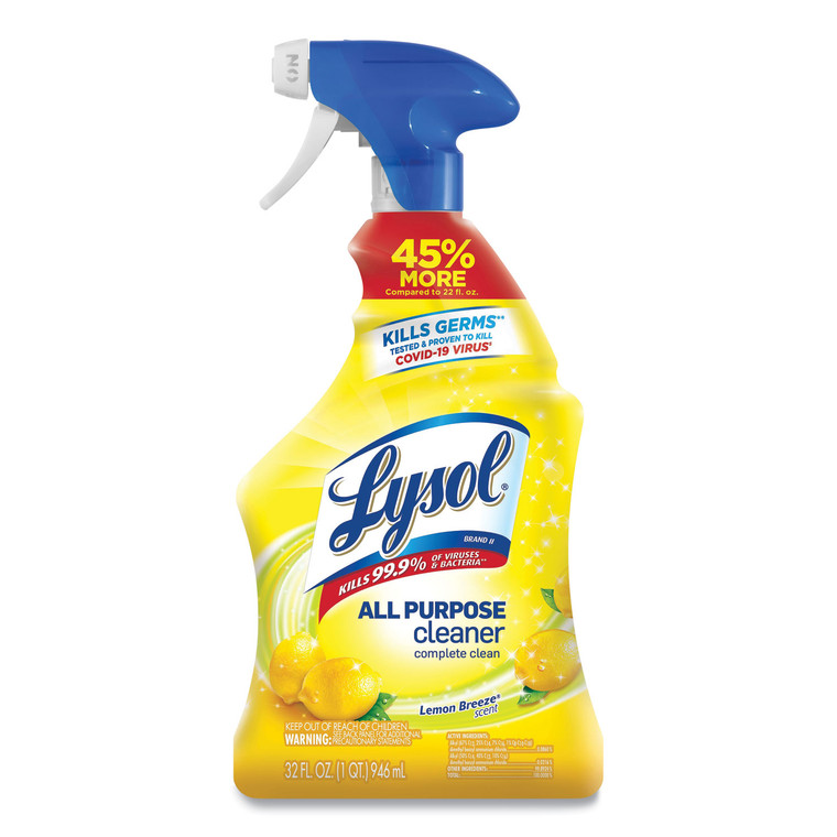 Ready-To-Use All-Purpose Cleaner, Lemon Breeze, 32 Oz Spray Bottle - RAC75352EA
