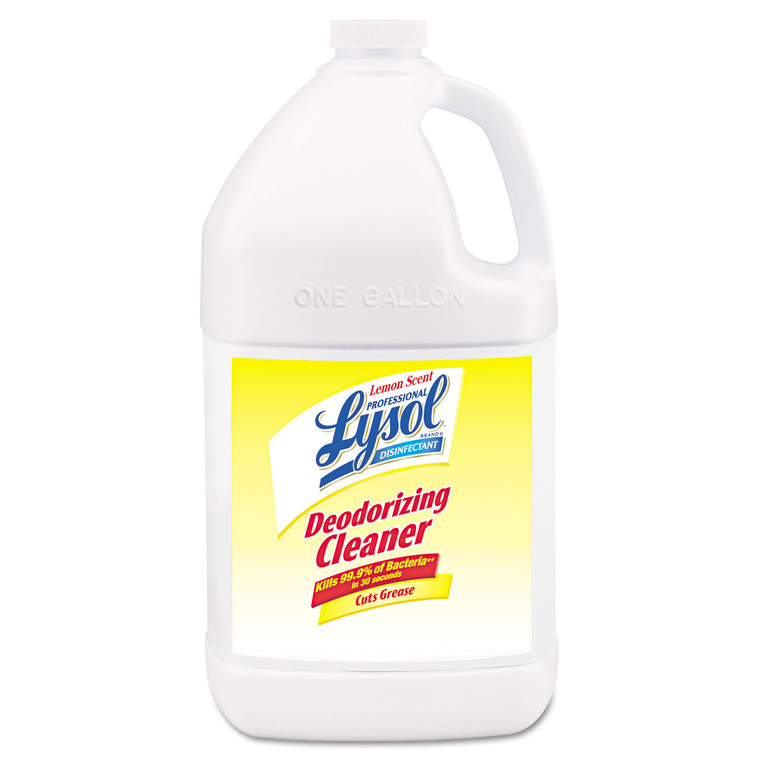 Disinfectant Deodorizing Cleaner Concentrate, 1 Gal Bottle, Lemon Scent - RAC76334