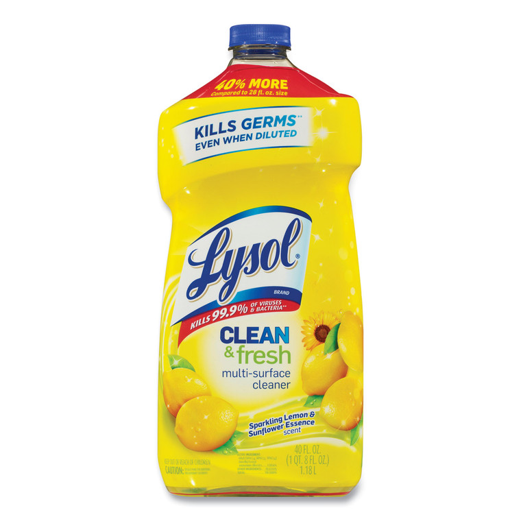 Clean And Fresh Multi-Surface Cleaner, Sparkling Lemon And Sunflower Essence Scent, 40 Oz Bottle - RAC78626EA