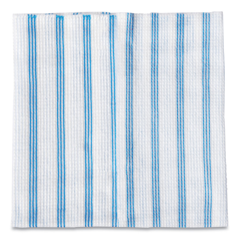 Disposable Microfiber Cleaning Cloths, Blue/white Stripes, 12 X 12, 600/pack - RCP2134283