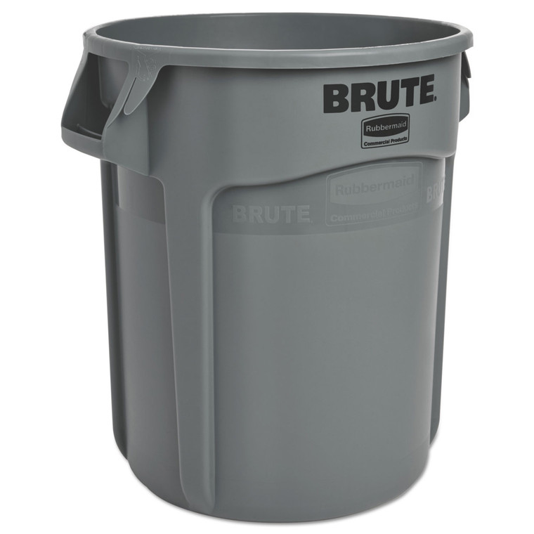 Round Brute Container, Plastic, 20 Gal, Gray - RCP262000GRA