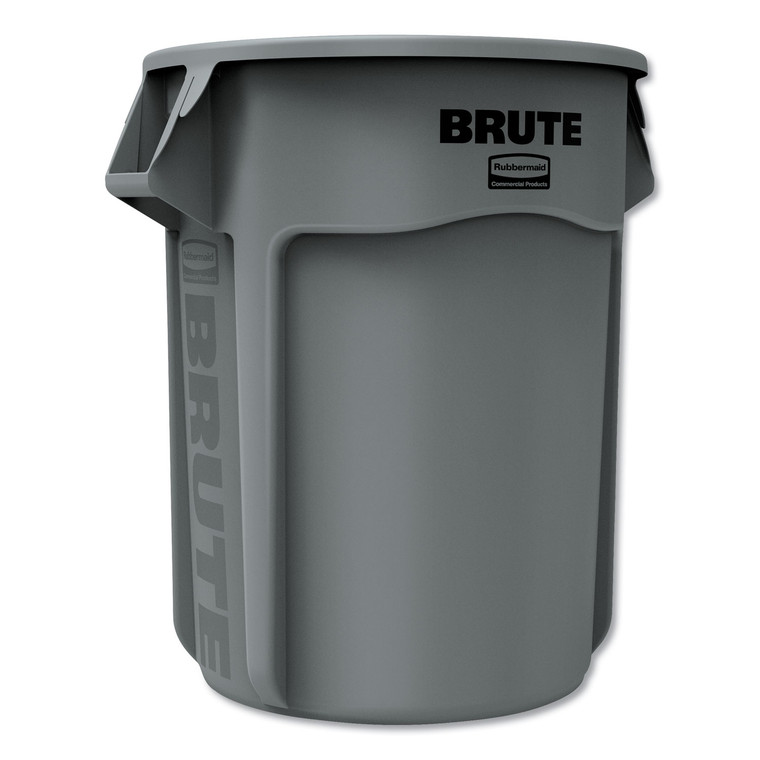 Round Brute Container, Plastic, 55 Gal, Gray - RCP265500GY