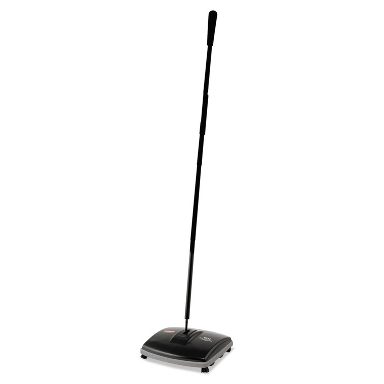 Floor And Carpet Sweeper, 44" Handle, Black/gray - RCP421288BLA