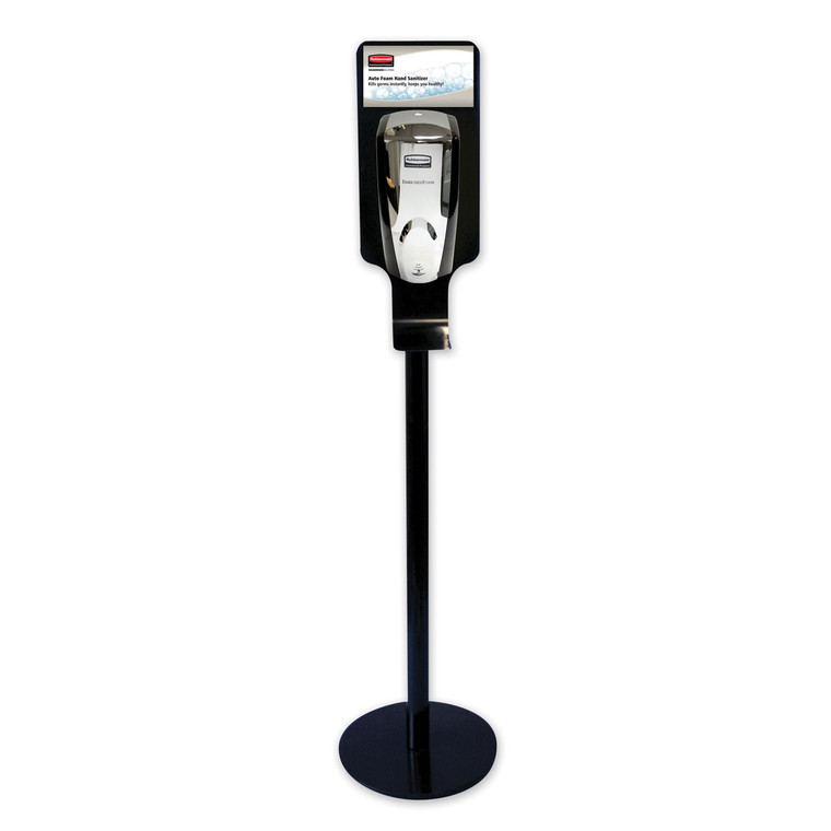 Tc Autofoam Touch-Free Hand Sanitzer Dispenser Stand, 14.96 X 14.96 X 58.87, Black - RCP750824