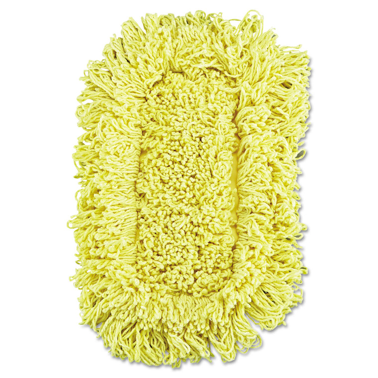 Trapper Looped-End Dust Mop Head, 12 X 5, Yellow, 12/carton - RCPJ15112CT