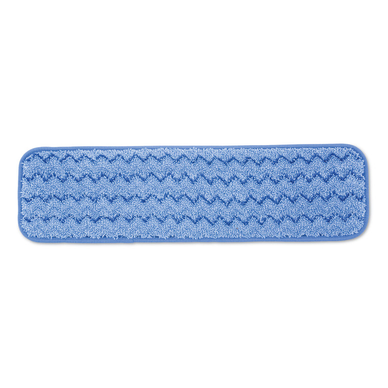 Microfiber Wet Room Pad, Split Nylon/polyester Blend, 18", Blue, 12/carton - RCPQ41000BLU