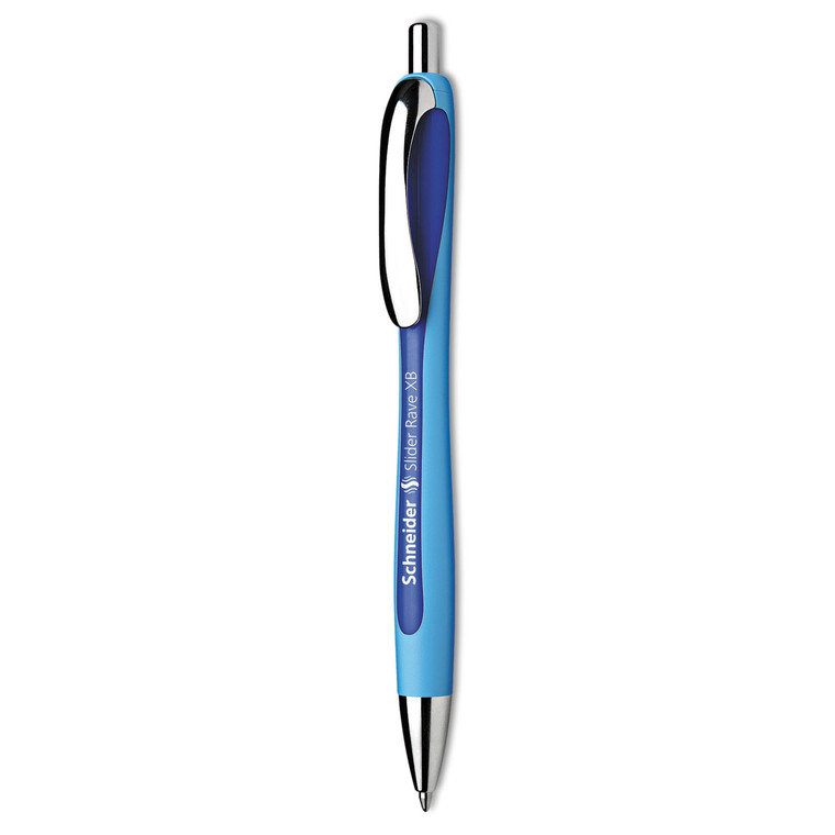 Rave Xb Ballpoint Pen, Retractable, Extra-Bold 1.4 Mm, Blue Ink, Blue/blue Barrel - RED132503