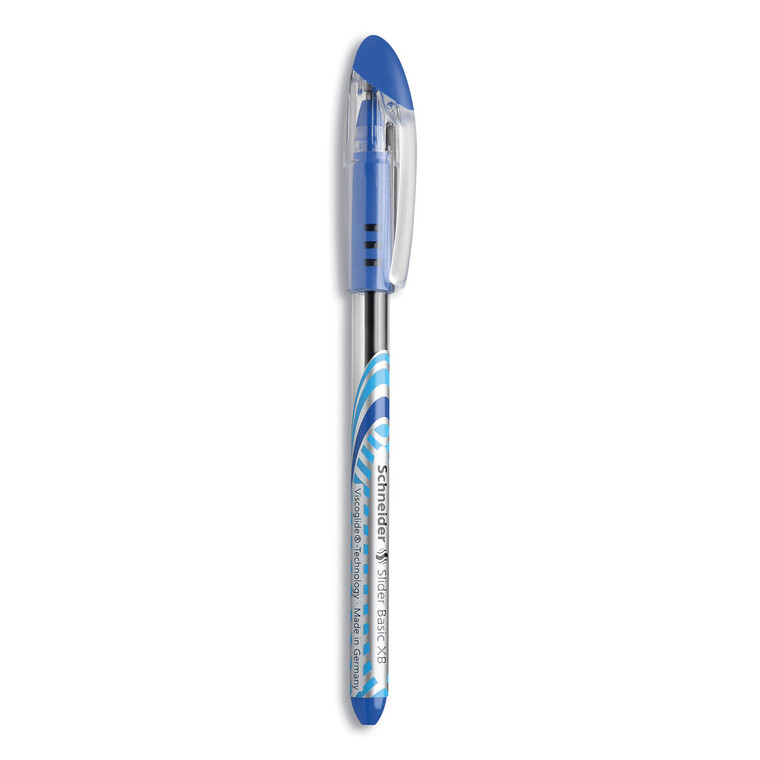 Slider Ballpoint Pen, Stick, Extra-Bold 1.4 Mm, Blue Ink, Blue/silver Barrel, 10/box - RED151203