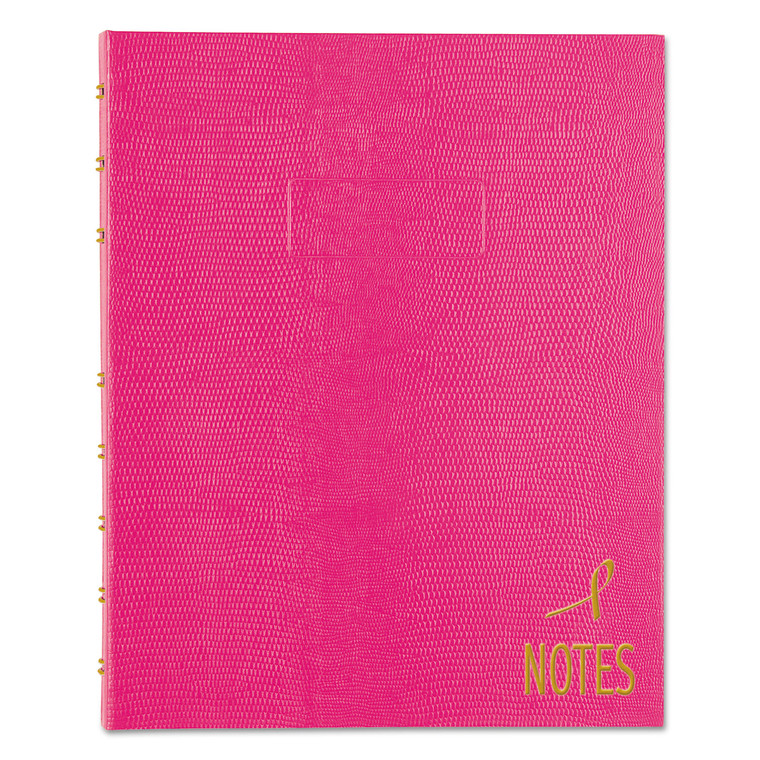 Pink Ribbon Notepro Notebook, 1 Subject, Narrow Rule, Bright Pink Cover, 9.25 X 7.25, 75 Sheets - REDA7150PNK4