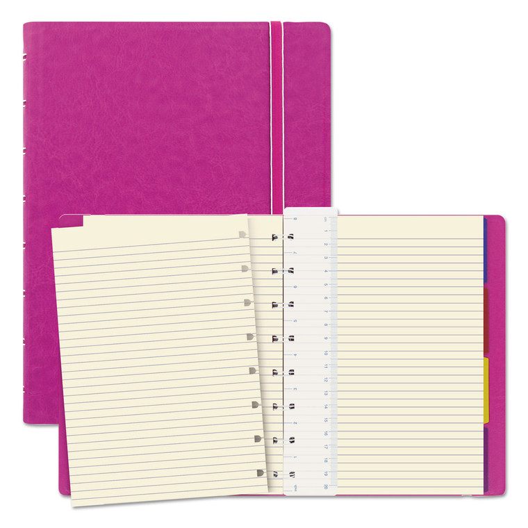 Notebook, 1 Subject, Medium/college Rule, Fuchsia Cover, 8.25 X 5.81, 112 Sheets - REDB115011U