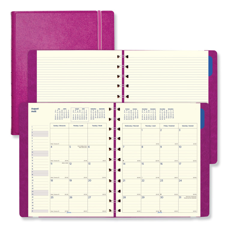 Soft Touch 17-Month Planner, 10.88 X 8.5, Fuchsia Cover, 17-Month (aug To Dec): 2021 To 2022 - REDC1811003