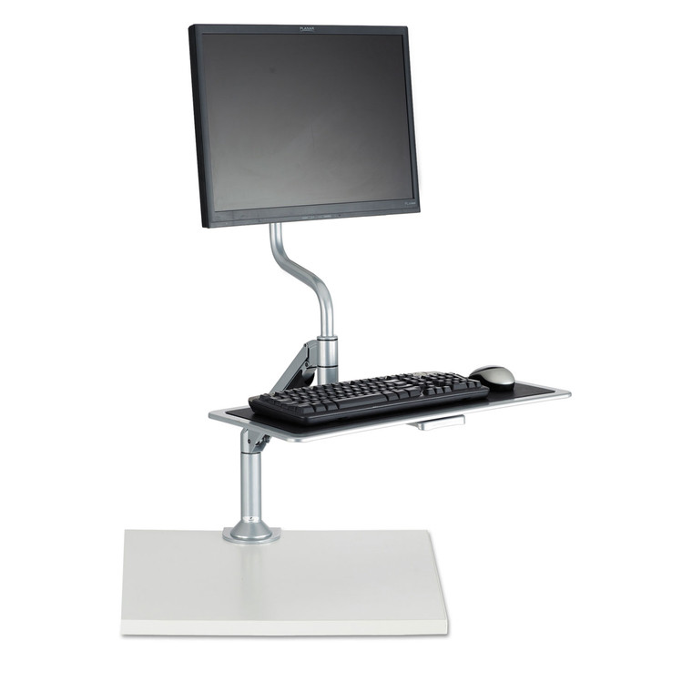Desktop Sit/stand Workstations, Single Monitor, Silver - SAF2130SL