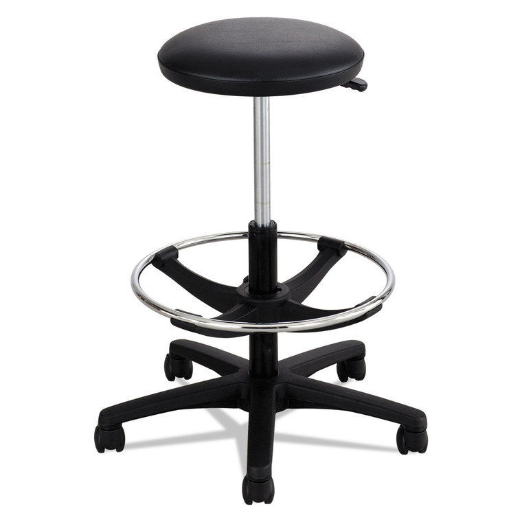 Extended-Height Lab Stool, Backless, Supports Up To 250 Lb, 22" To 32" Seat Height, Black - SAF3436BL
