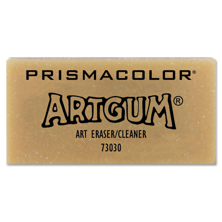 Artgum Eraser, For Pencil Marks, Rectangular Block, Large, Off White, Dozen - SAN73030