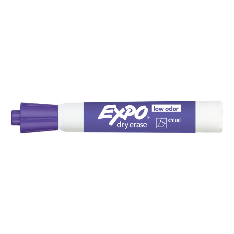 Low-Odor Dry-Erase Marker, Broad Chisel Tip, Purple - SAN80008