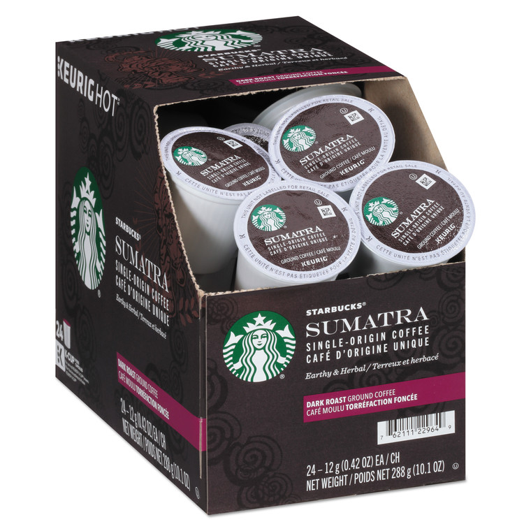 Sumatra Coffee K-Cups, Sumatran, K-Cup, 24/box - SBK011111162