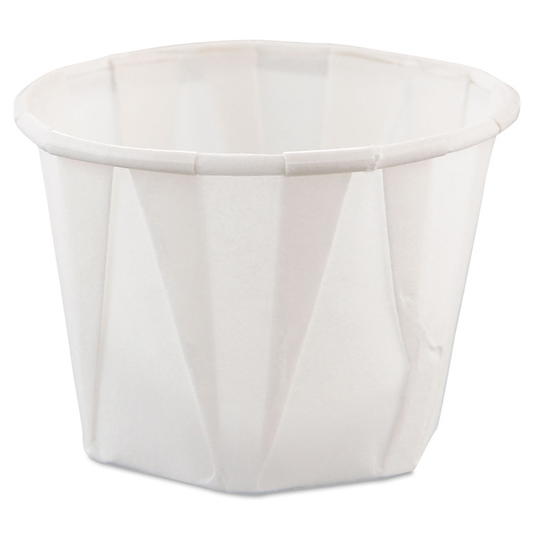 Paper Portion Cups, 1 Oz, White, 250/bag, 20 Bags/carton - SCC100