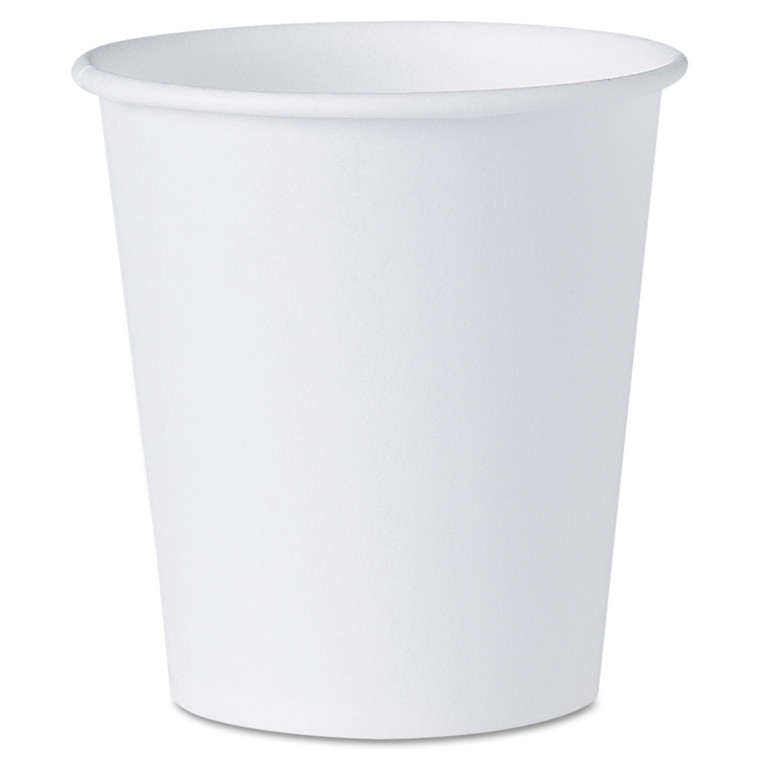 White Paper Water Cups, 3 Oz, 100/pack - SCC44