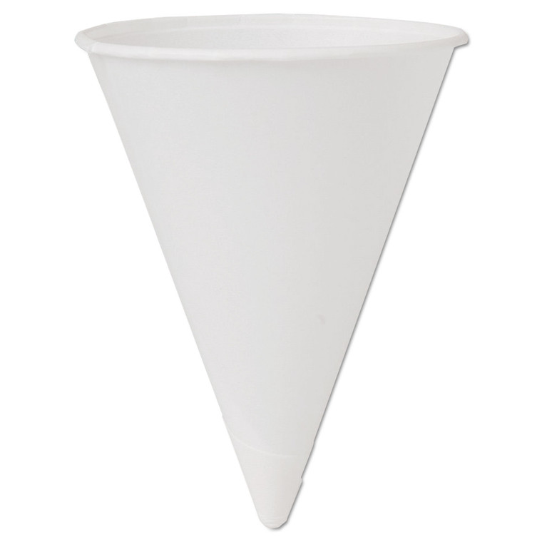 Cone Water Cups, Cold, Paper, 4 Oz, White, 200/bag, 25 Bags/carton - SCC4BRCT