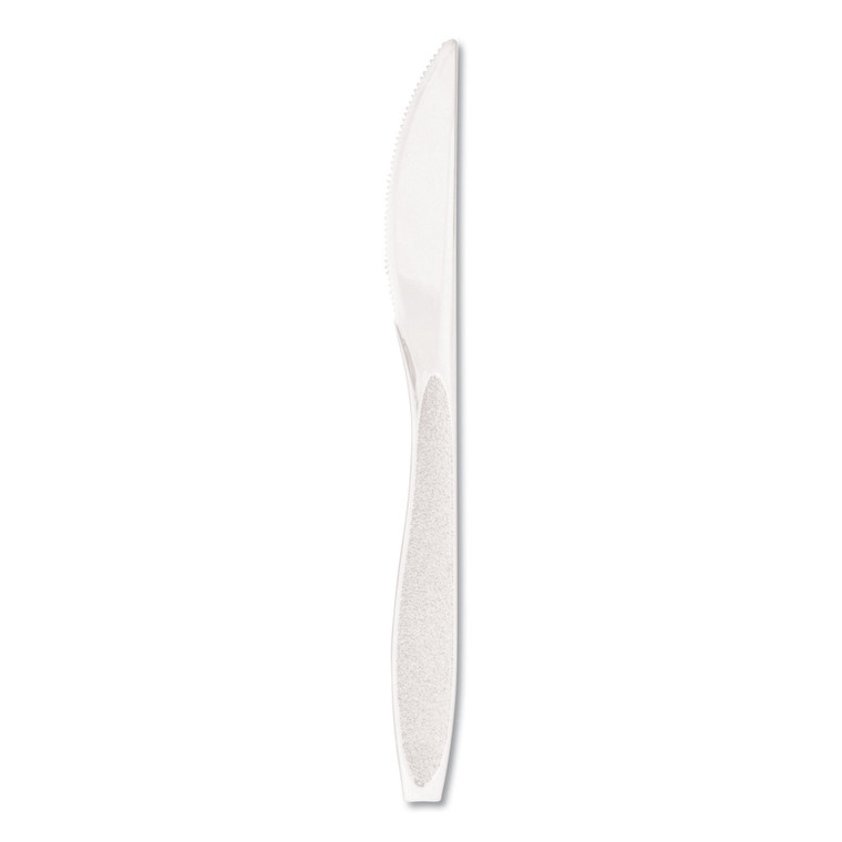 Impress Heavyweight Full-Length Polystyrene Cutlery, Knife, White, 1000/carton - SCCHSWK0007