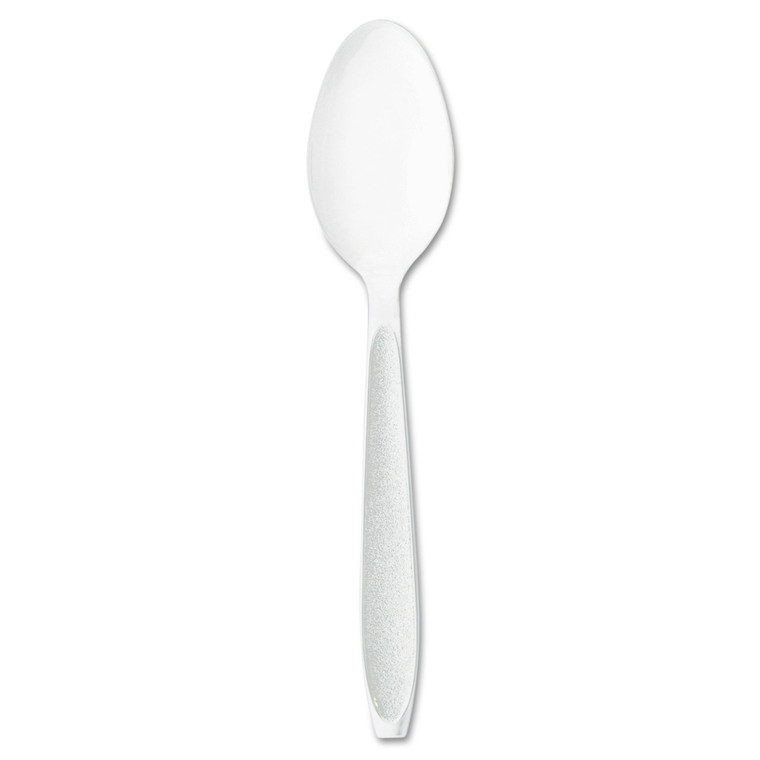 Impress Heavyweight Polystyrene Cutlery, Teaspoon, White, 1000/carton - SCCHSWT0007