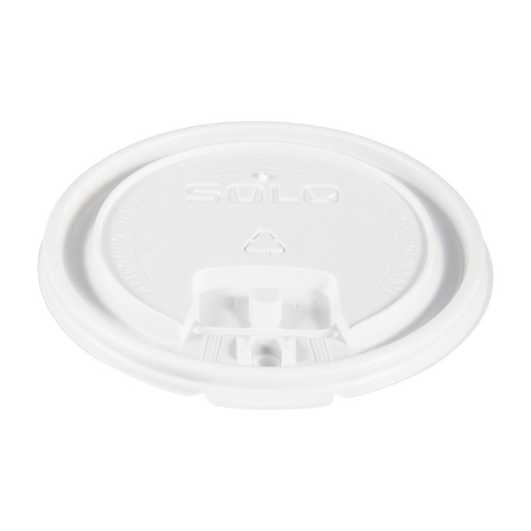 Lift Back And Lock Tab Cup Lids, Fits 10 Oz To 24 Oz Cups, White, 100/sleeve, 10 Sleeves/carton - SCCLB3161