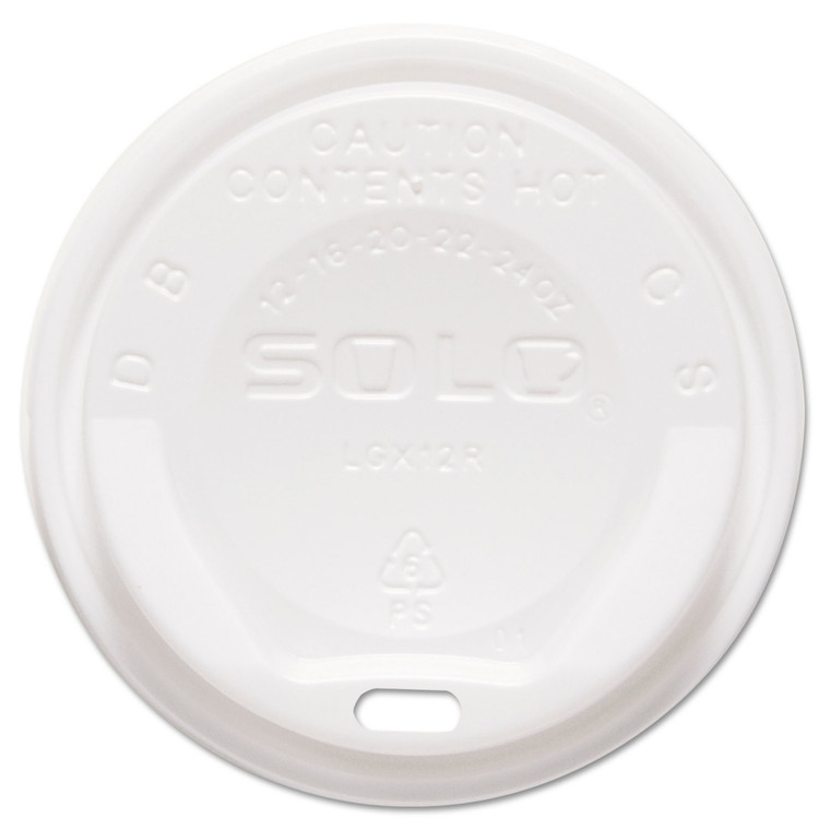 Gourmet Hot Cup Lids, For Trophy Plus Cups, Fits 12 Oz To 20 Oz, White, 1,500/carton - SCCLGXW2