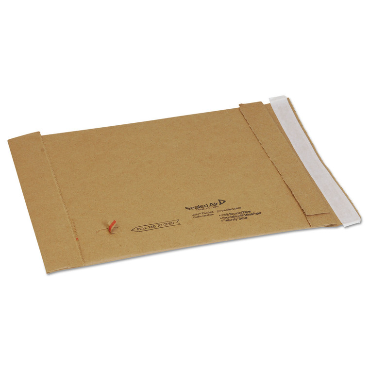 Jiffy Padded Mailer, #0, Paper Lining, Self-Adhesive Closure, 6 X 10, Natural Kraft, 250/carton - SEL66996