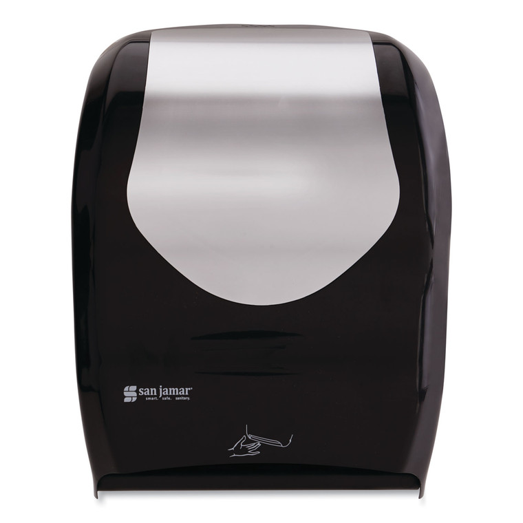Smart System With Iq Sensor Towel Dispenser, 16.5 X 9.75 X 12, Black/silver - SJMT1470BKSS