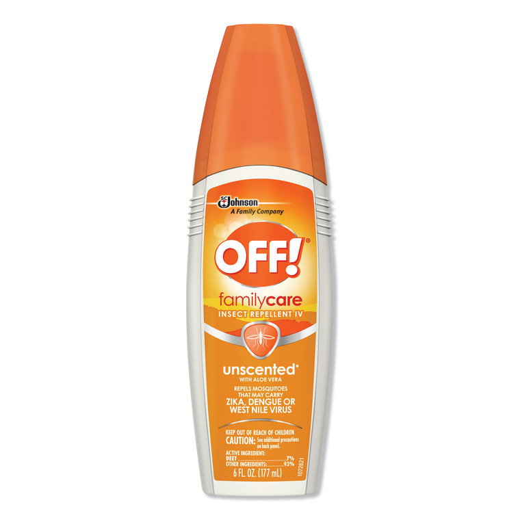 Familycare Unscented Spray Insect Repellent, 6 Oz Spray Bottle, 12/carton - SJN654458