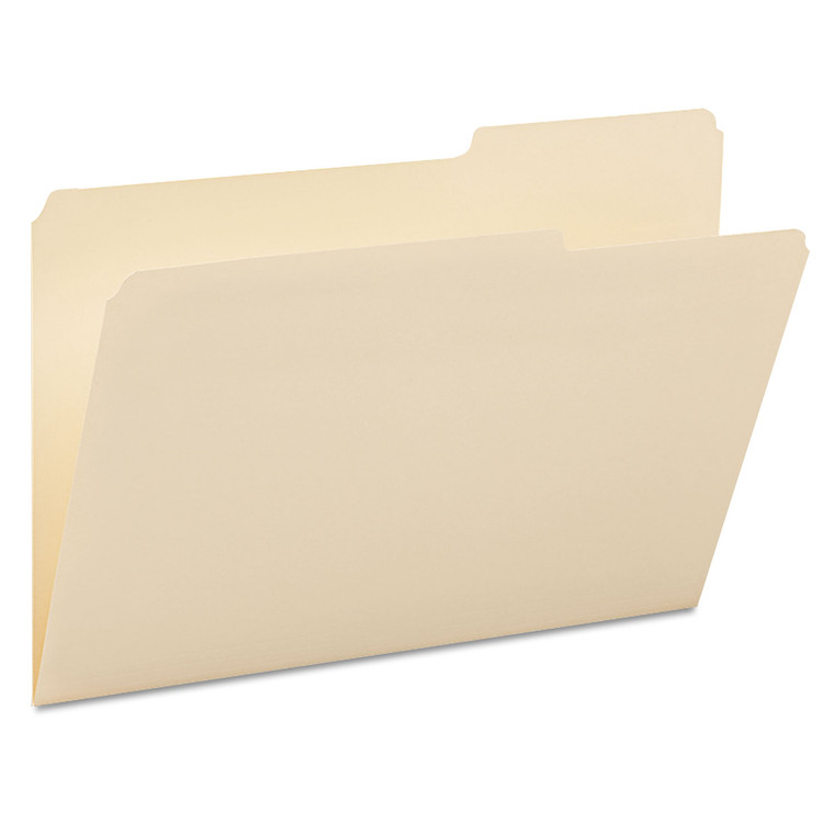Manila Guide Height Systems File Folders, 2/5-Cut Tabs, Right Of Center, Legal Size, 100/box - SMD15385